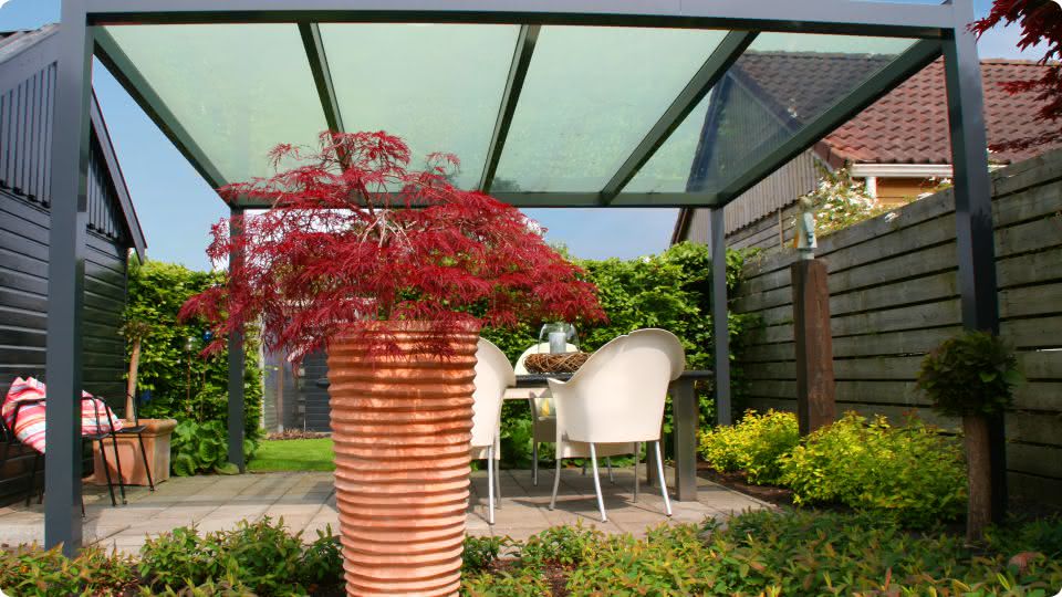 Konfigurator freistehendes Terrassendach aus Aluminium mit Glasdach Konfigurator freistehendes Terrassendach aus Aluminium mit Glasdach