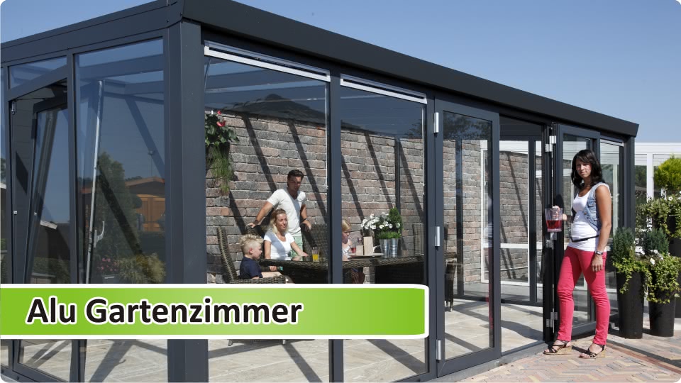 Terrassenüberdachung als Alu-Gartenzimmer