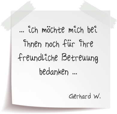 Gerhard W. Referenz Terrassendach