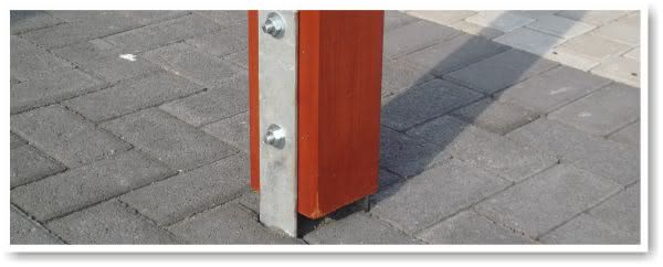 Fundamente Terrassenüberdachung Befestigung am Boden Fundamente