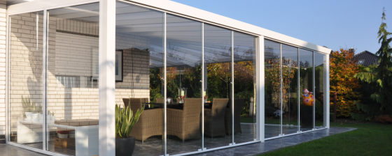 Passende Vorderwände für Aluminium Terrassendächer